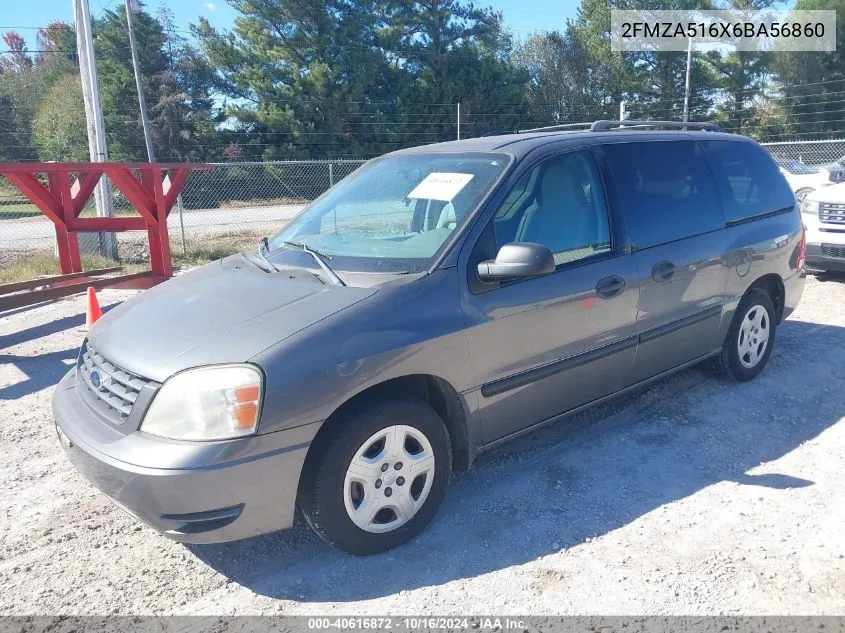 2006 Ford Freestar Se VIN: 2FMZA516X6BA56860 Lot: 40616872