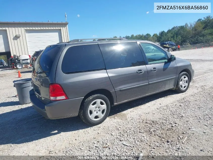 2006 Ford Freestar Se VIN: 2FMZA516X6BA56860 Lot: 40616872