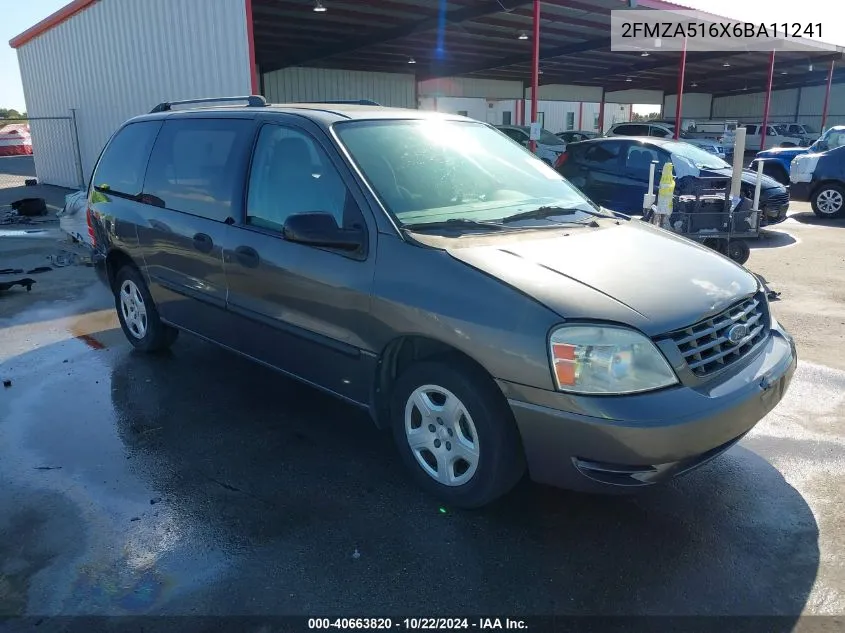 2006 Ford Freestar Se VIN: 2FMZA516X6BA11241 Lot: 40663820