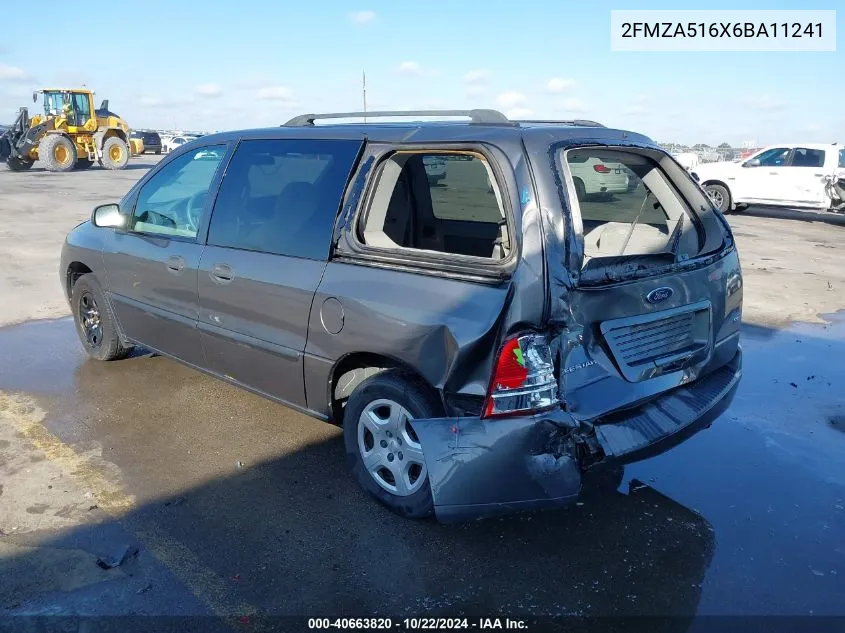 2006 Ford Freestar Se VIN: 2FMZA516X6BA11241 Lot: 40663820