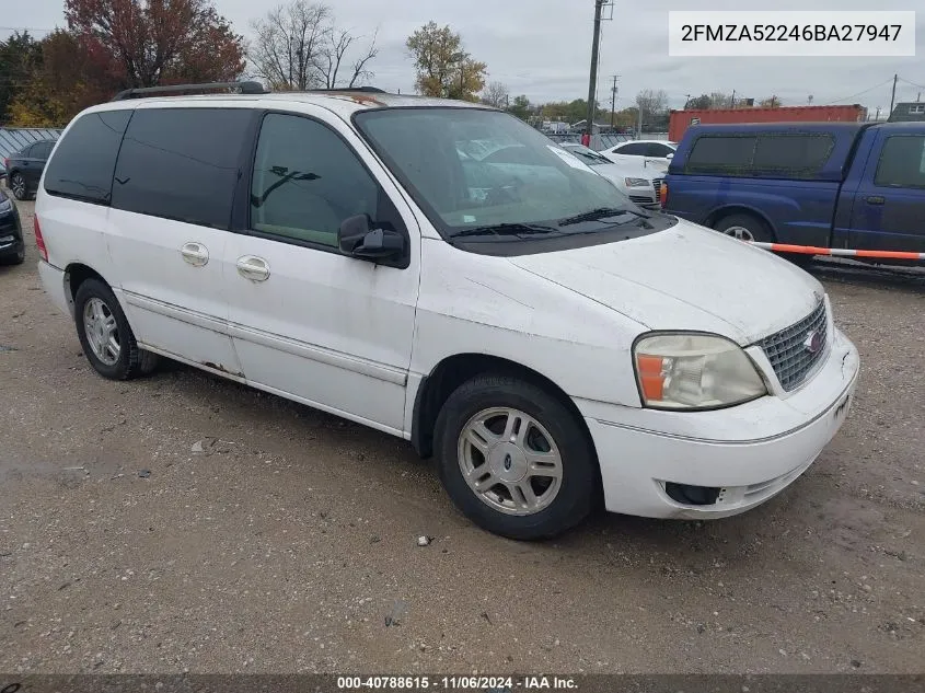 2006 Ford Freestar Sel VIN: 2FMZA52246BA27947 Lot: 40788615