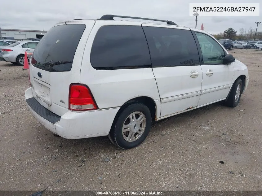 2006 Ford Freestar Sel VIN: 2FMZA52246BA27947 Lot: 40788615