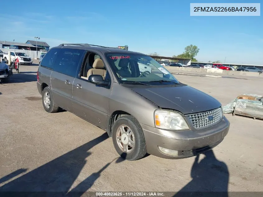 2006 Ford Freestar Sel VIN: 2FMZA52266BA47956 Lot: 40823625