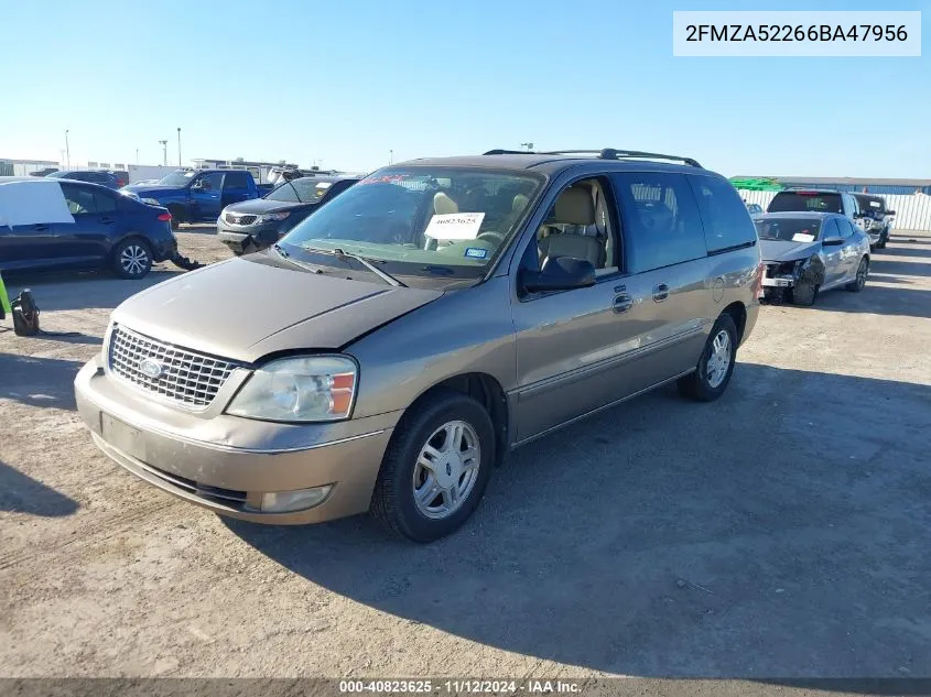 2006 Ford Freestar Sel VIN: 2FMZA52266BA47956 Lot: 40823625