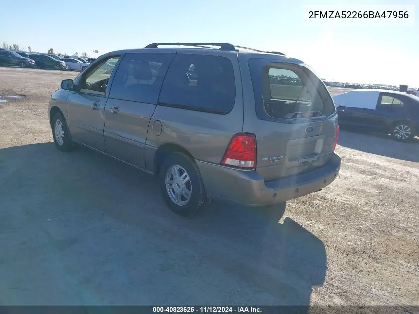 2006 Ford Freestar Sel VIN: 2FMZA52266BA47956 Lot: 40823625