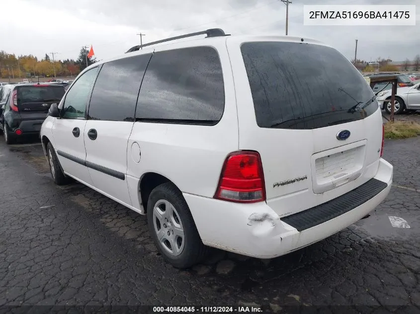 2006 Ford Freestar Se VIN: 2FMZA51696BA41475 Lot: 40854045