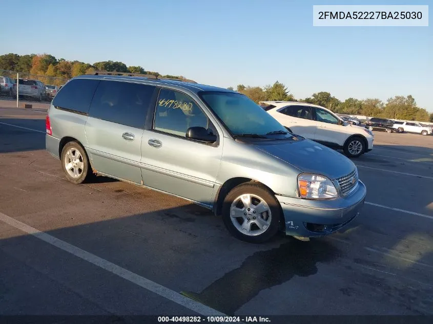 2FMDA52227BA25030 2007 Ford Freestar Sel