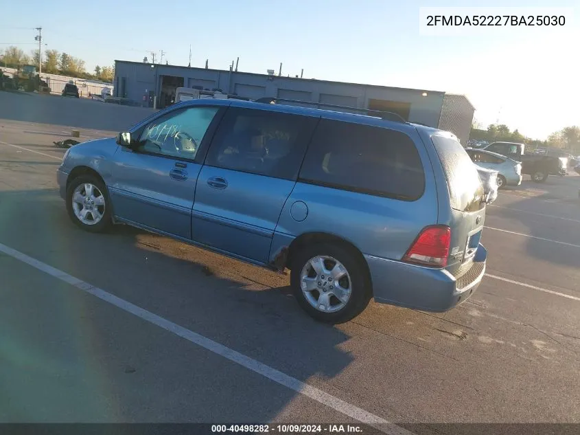 2FMDA52227BA25030 2007 Ford Freestar Sel