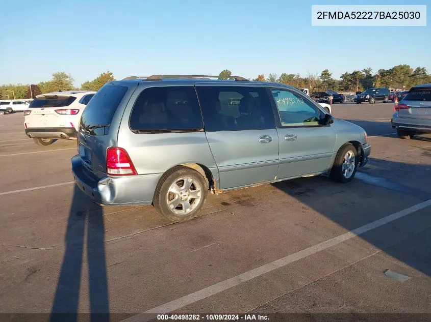 2FMDA52227BA25030 2007 Ford Freestar Sel