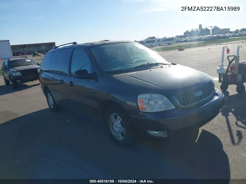 2007 Ford Freestar Sel VIN: 2FMZA52227BA15989 Lot: 40516108