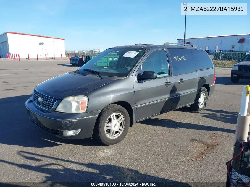 2007 Ford Freestar Sel VIN: 2FMZA52227BA15989 Lot: 40516108