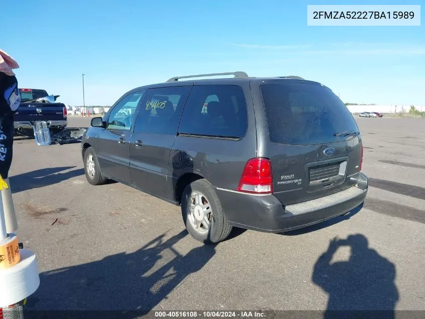 2007 Ford Freestar Sel VIN: 2FMZA52227BA15989 Lot: 40516108