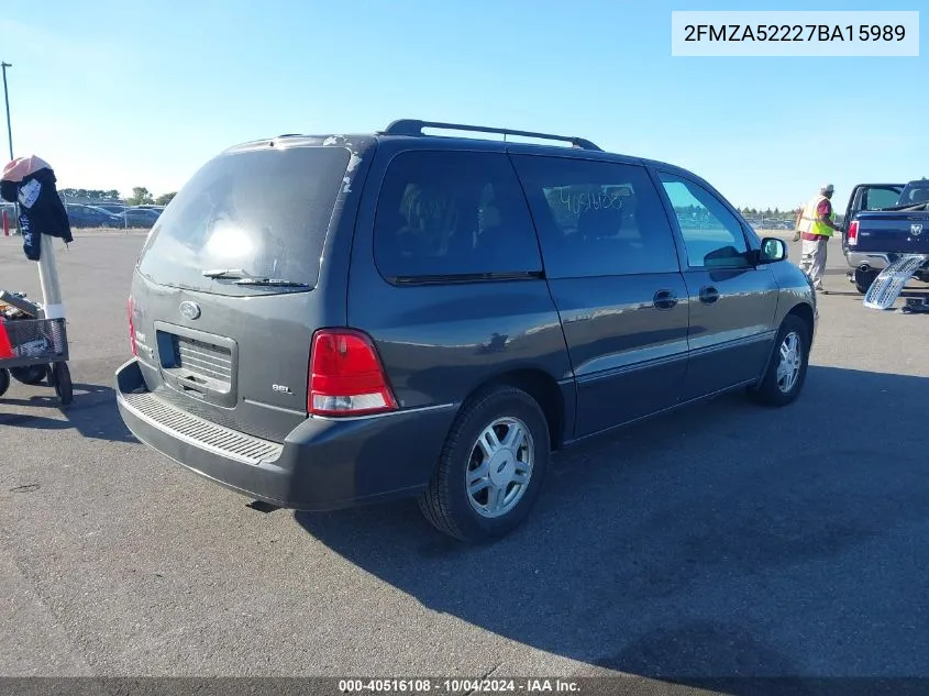 2007 Ford Freestar Sel VIN: 2FMZA52227BA15989 Lot: 40516108