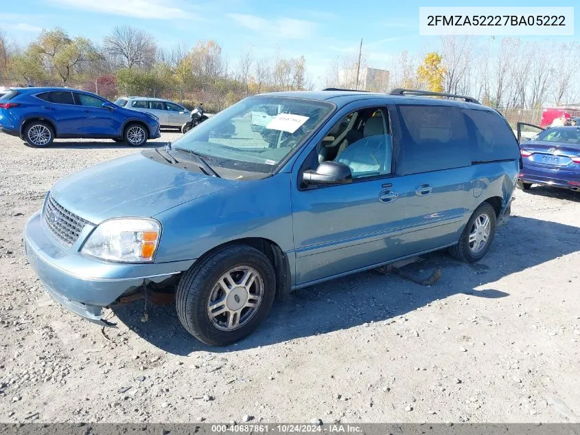 2007 Ford Freestar Sel VIN: 2FMZA52227BA05222 Lot: 40687861