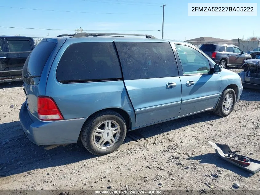 2007 Ford Freestar Sel VIN: 2FMZA52227BA05222 Lot: 40687861