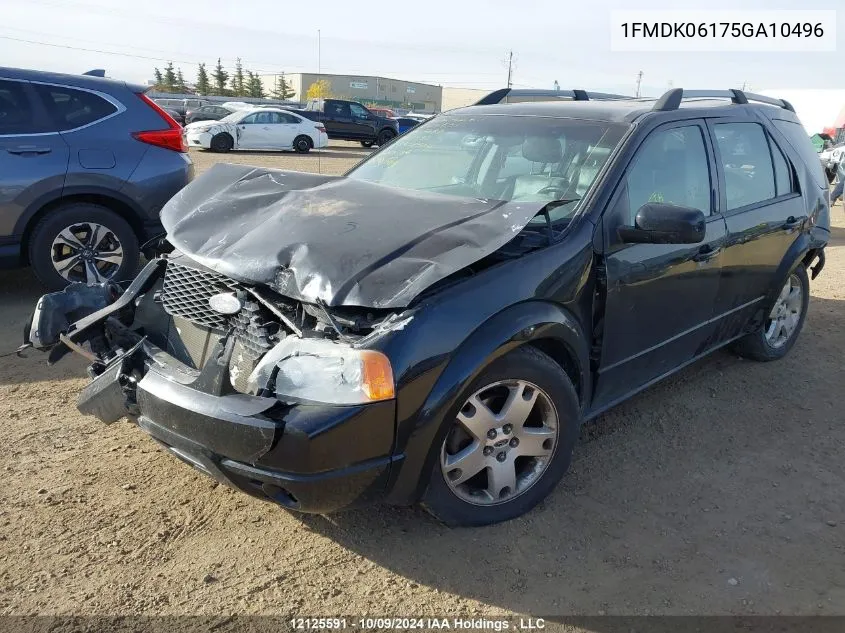 2005 Ford Freestyle Limited VIN: 1FMDK06175GA10496 Lot: 12125591