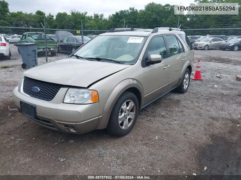 2005 Ford Freestyle Sel VIN: 1FMDK02185GA56294 Lot: 39787932