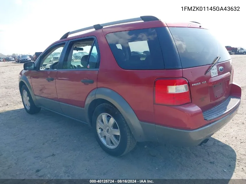 1FMZK01145GA43632 2005 Ford Freestyle Se