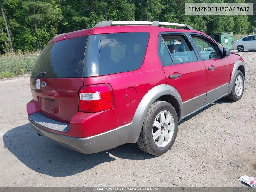 1FMZK01145GA43632 2005 Ford Freestyle Se