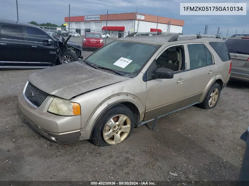 2005 Ford Freestyle Sel VIN: 1FMZK05175GA10134 Lot: 40230936