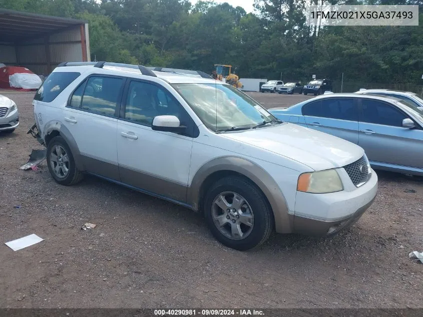 2005 Ford Freestyle Sel VIN: 1FMZK021X5GA37493 Lot: 40290981