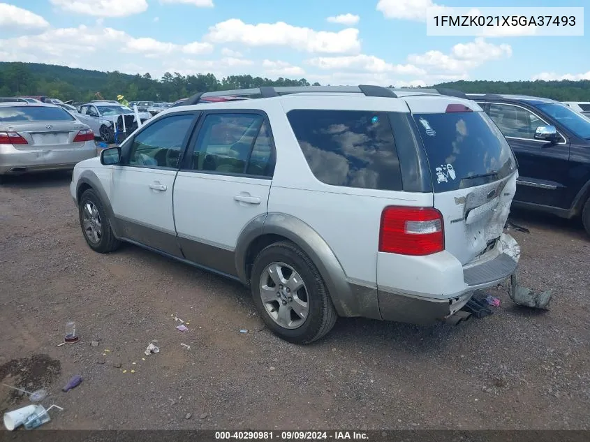 2005 Ford Freestyle Sel VIN: 1FMZK021X5GA37493 Lot: 40290981