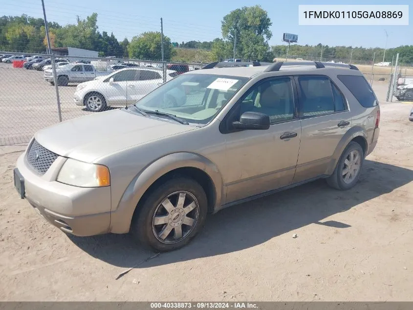 2005 Ford Freestyle Se VIN: 1FMDK01105GA08869 Lot: 40338873