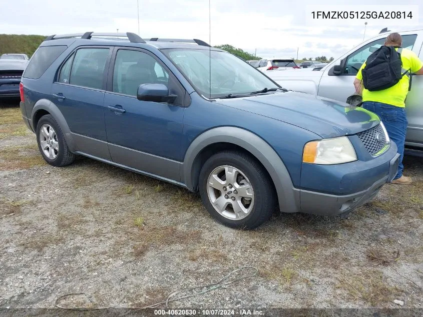 2005 Ford Freestyle Sel VIN: 1FMZK05125GA20814 Lot: 40520530