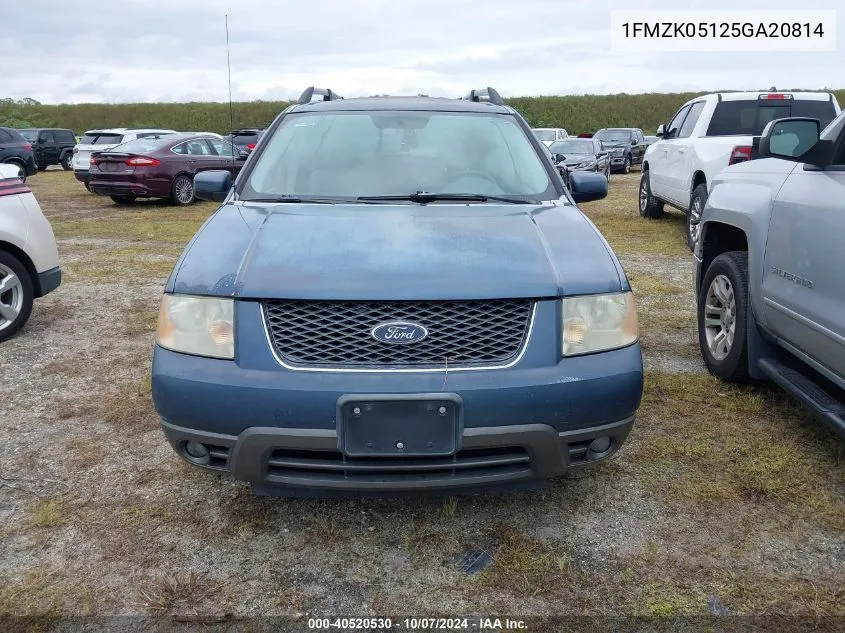 2005 Ford Freestyle Sel VIN: 1FMZK05125GA20814 Lot: 40520530