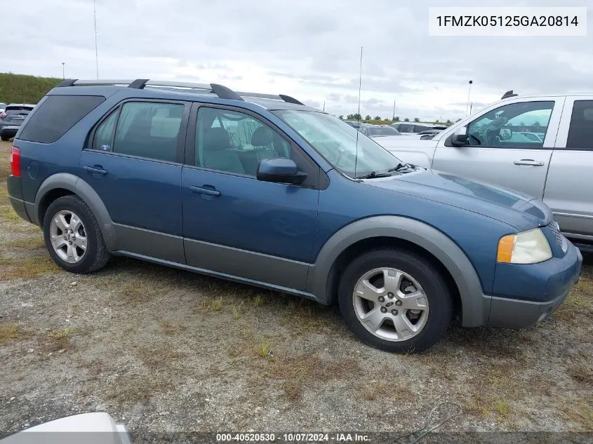 2005 Ford Freestyle Sel VIN: 1FMZK05125GA20814 Lot: 40520530