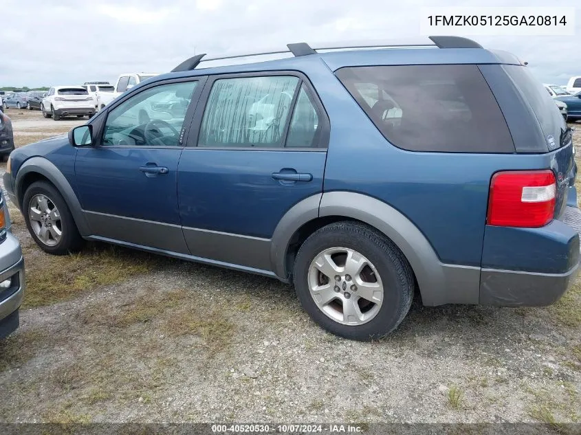 2005 Ford Freestyle Sel VIN: 1FMZK05125GA20814 Lot: 40520530