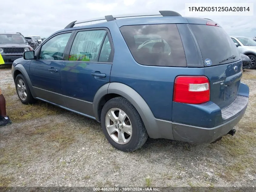 2005 Ford Freestyle Sel VIN: 1FMZK05125GA20814 Lot: 40520530