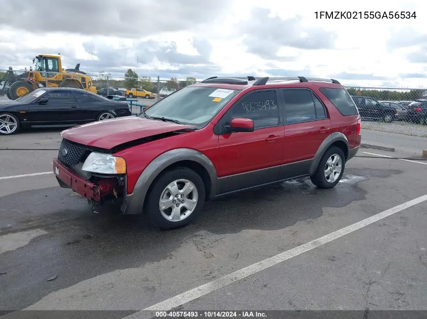 2005 Ford Freestyle Sel VIN: 1FMZK02155GA56534 Lot: 40575493