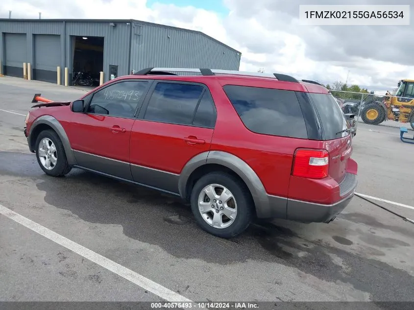 2005 Ford Freestyle Sel VIN: 1FMZK02155GA56534 Lot: 40575493