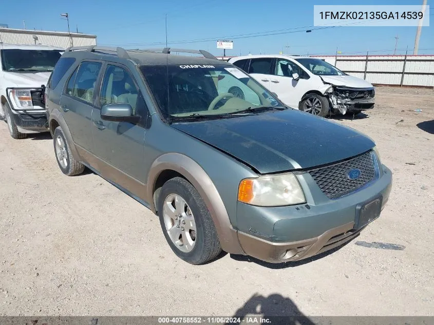 2005 Ford Freestyle Sel VIN: 1FMZK02135GA14539 Lot: 40758552