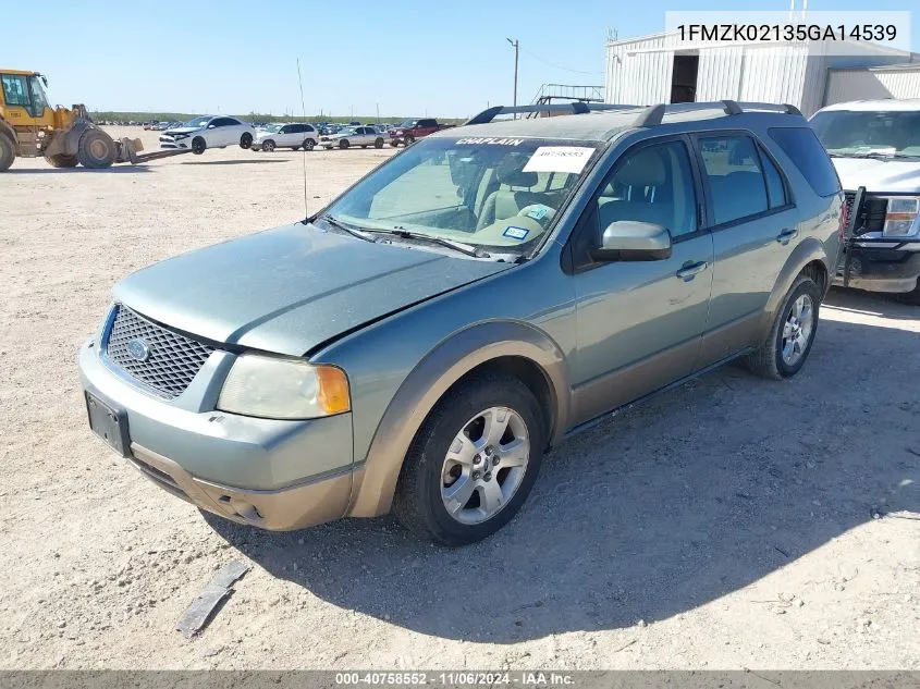 2005 Ford Freestyle Sel VIN: 1FMZK02135GA14539 Lot: 40758552