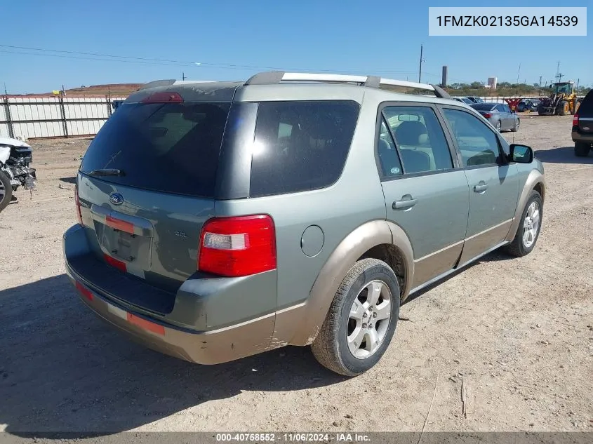 2005 Ford Freestyle Sel VIN: 1FMZK02135GA14539 Lot: 40758552