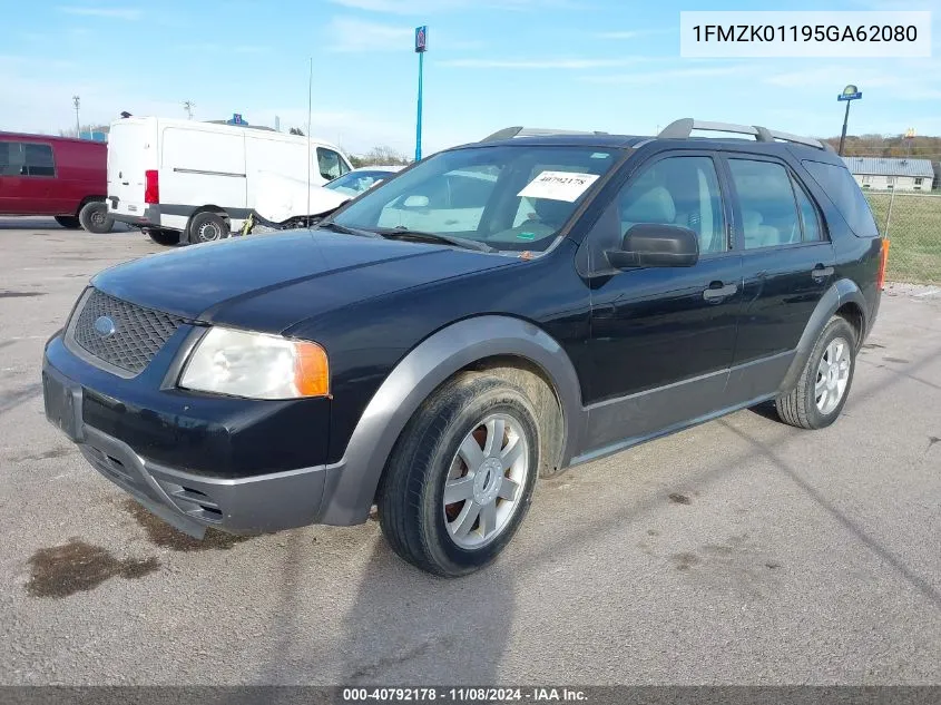 2005 Ford Freestyle Se VIN: 1FMZK01195GA62080 Lot: 40792178