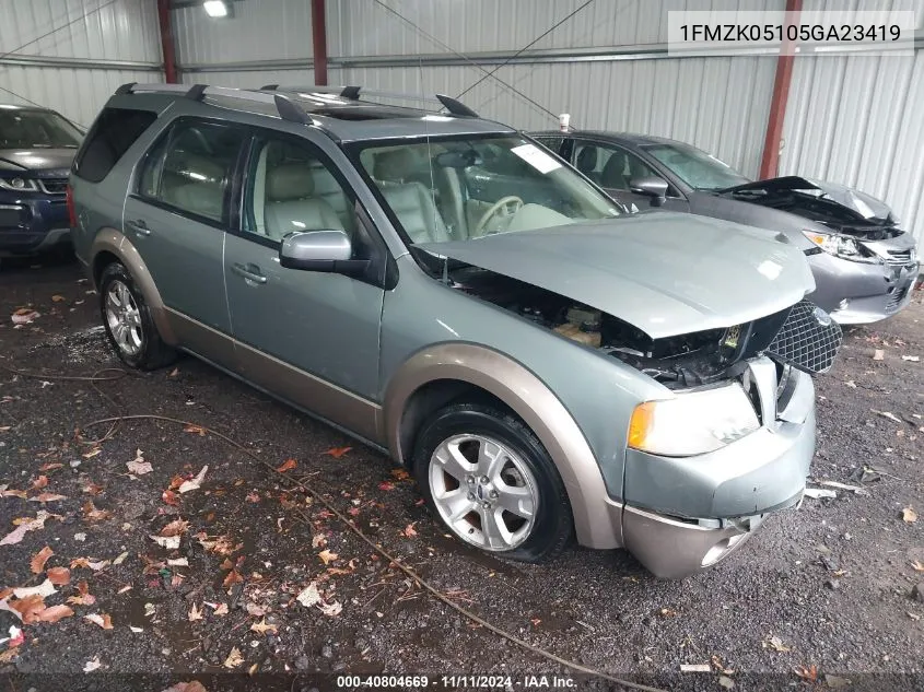 2005 Ford Freestyle Sel VIN: 1FMZK05105GA23419 Lot: 40804669