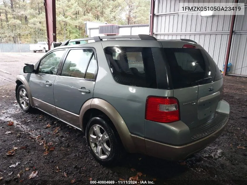 2005 Ford Freestyle Sel VIN: 1FMZK05105GA23419 Lot: 40804669