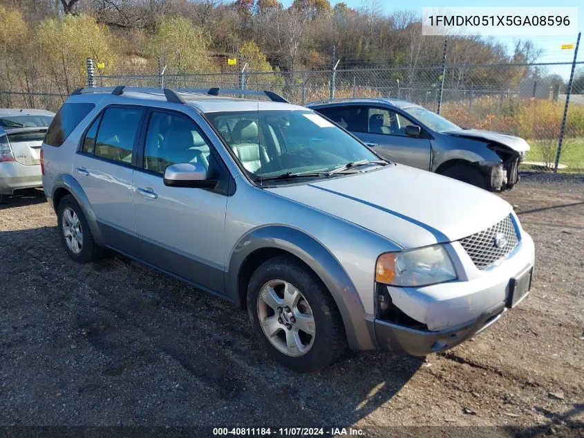 2005 Ford Freestyle Sel VIN: 1FMDK051X5GA08596 Lot: 40811184