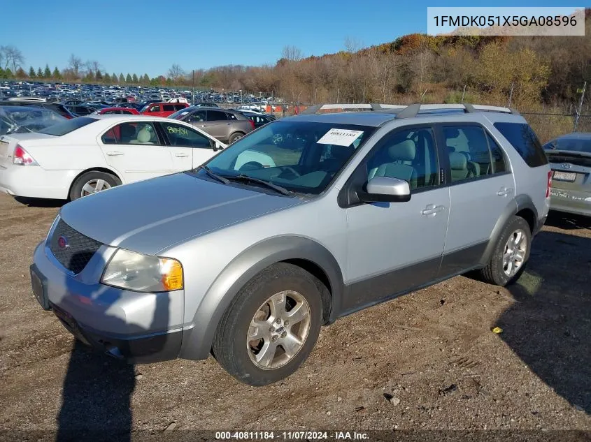 2005 Ford Freestyle Sel VIN: 1FMDK051X5GA08596 Lot: 40811184