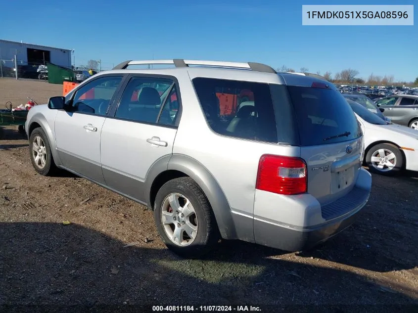 2005 Ford Freestyle Sel VIN: 1FMDK051X5GA08596 Lot: 40811184