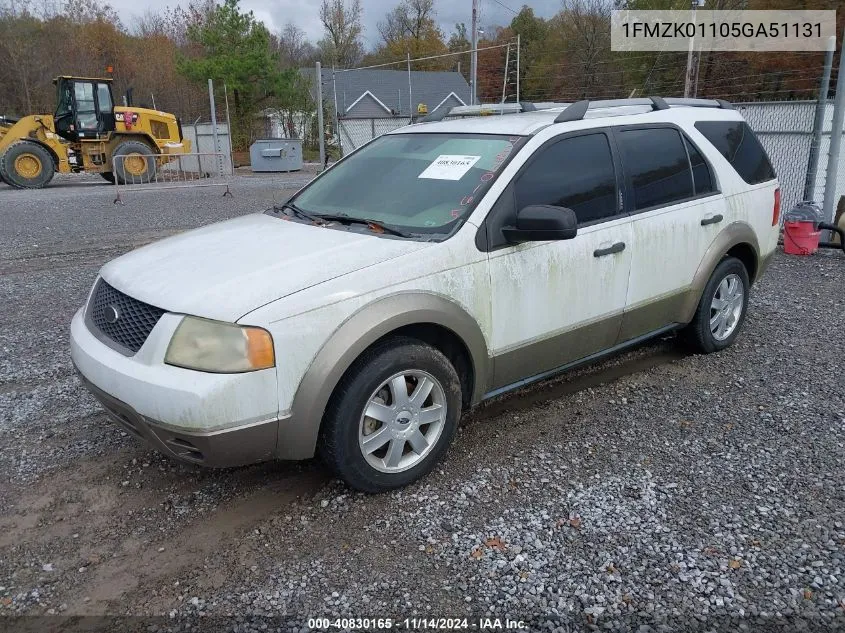 2005 Ford Freestyle Se VIN: 1FMZK01105GA51131 Lot: 40830165