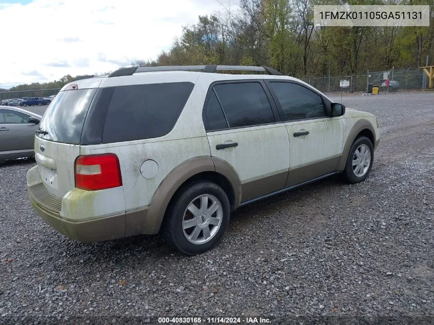 2005 Ford Freestyle Se VIN: 1FMZK01105GA51131 Lot: 40830165