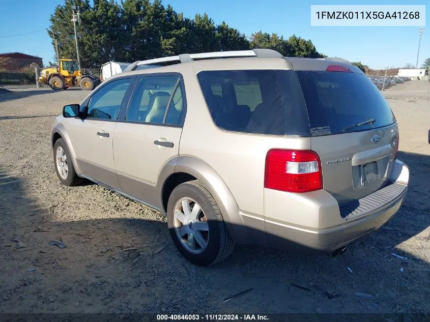 2005 Ford Freestyle Se VIN: 1FMZK011X5GA41268 Lot: 40846053