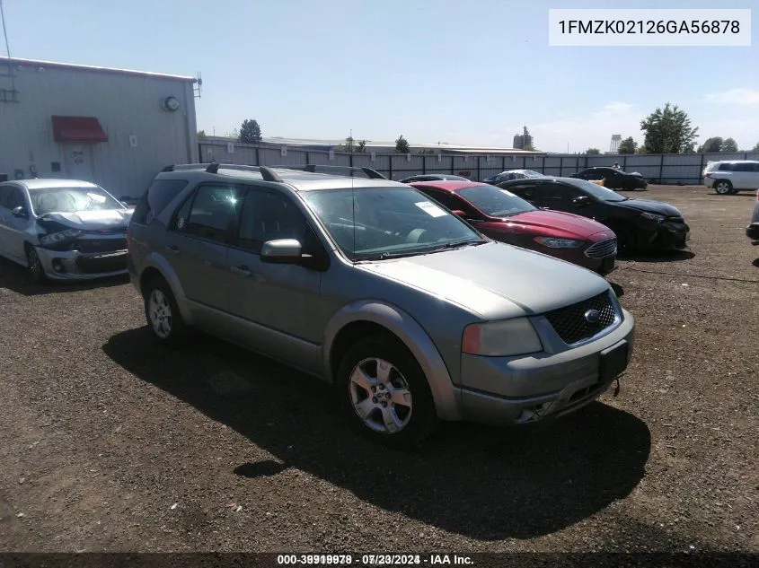 2006 Ford Freestyle Sel VIN: 1FMZK02126GA56878 Lot: 39919978