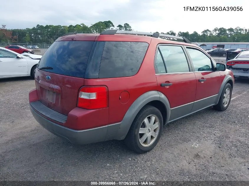 2006 Ford Freestyle Se VIN: 1FMZK01156GA39056 Lot: 39956865