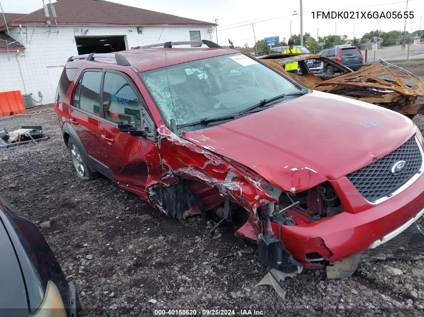 2006 Ford Freestyle Sel VIN: 1FMDK021X6GA05655 Lot: 40158620