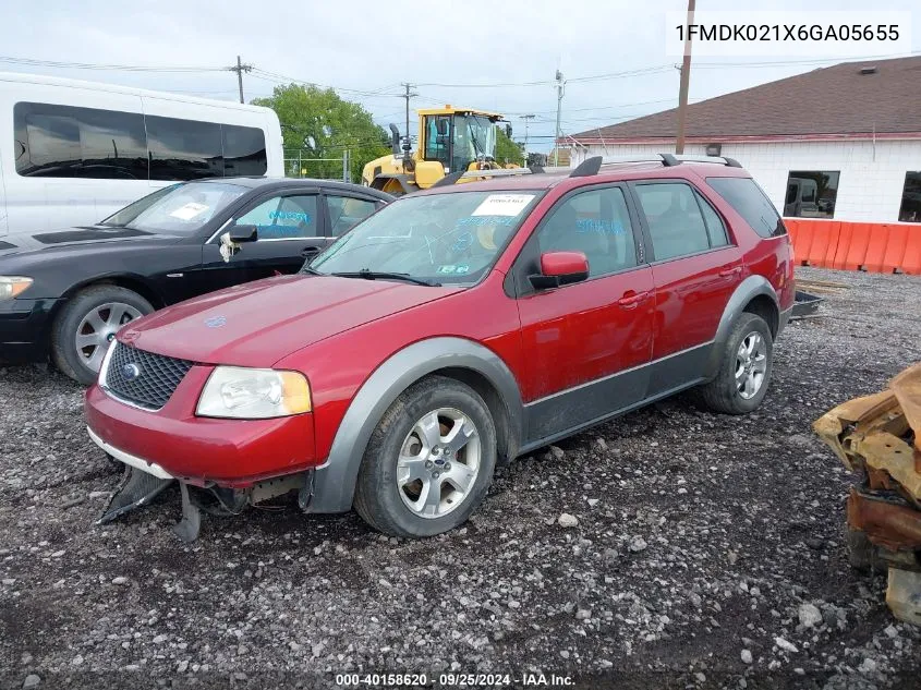 2006 Ford Freestyle Sel VIN: 1FMDK021X6GA05655 Lot: 40158620